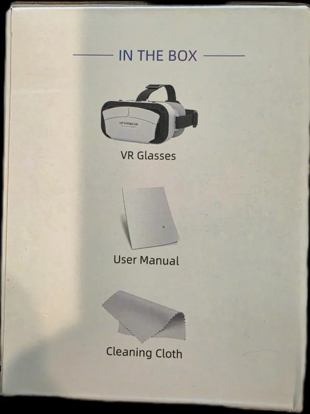 VR SHINECON Smartphone VR Headset Adjustable 3D Virtual Reality Glasses